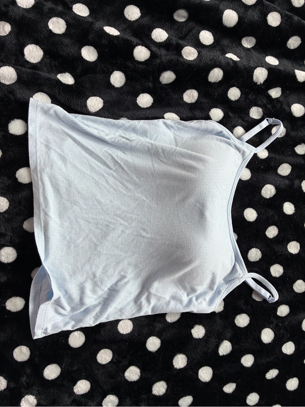 Light Blue built in bra tank top